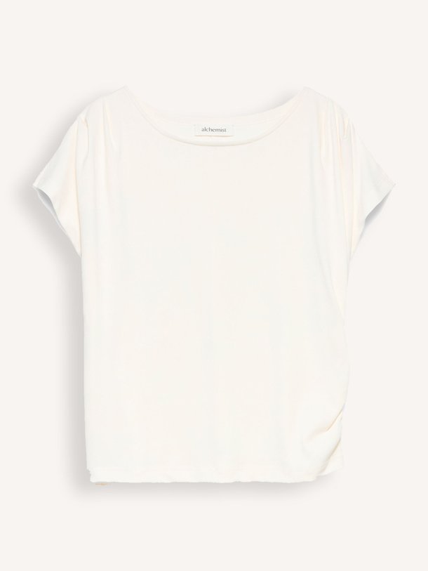 Ontdek de Jolien modalmix top van Alchemist in de kleur Wit bij Orangebag. Op werkdagen voor 21:45 besteld, morgen in huis.