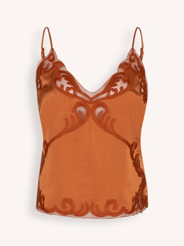 Ontdek de Ligne geweven top van Dante 6 in de kleur Oranje bij Orangebag. Op werkdagen voor 21:45 besteld, morgen in huis.