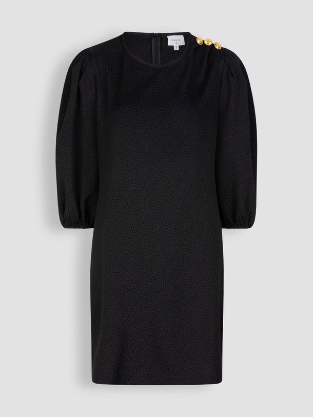 Ontdek de Fonda geweven jurk met structuur van Dante 6 in de kleur zwart bij Orangebag. Op werkdagen voor 21:45 besteld, morgen in huis.