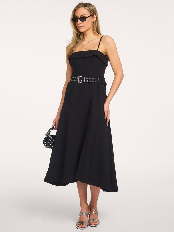 Ontdek de Viscosemix jurk van Ganni in de kleur Zwart bij Orangebag. Op werkdagen voor 21:45 besteld, morgen in huis.