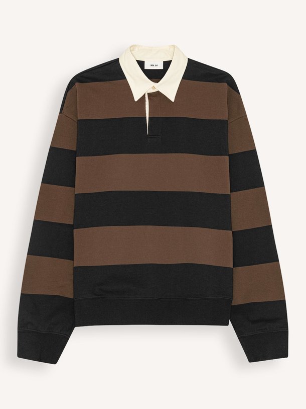 Ontdek de David organic cotton polo sweater van NN.07 in de kleur Donkerbruin bij Orangebag. Op werkdagen voor 21:45 besteld, morgen in huis.