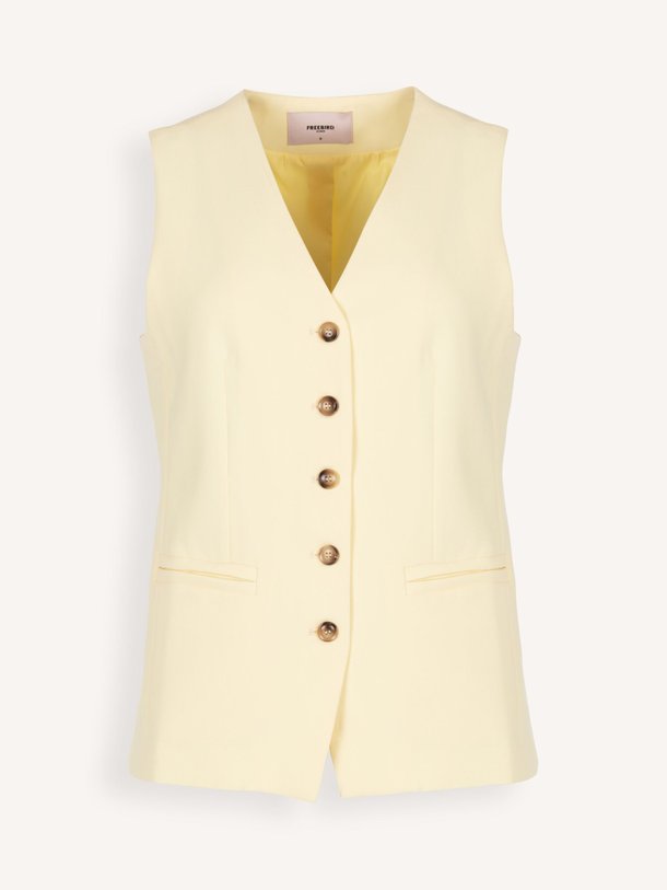 Ontdek de Germani viscosemix gilet van Freebird in de kleur Geel bij Orangebag. Op werkdagen voor 21:45 besteld, morgen in huis.