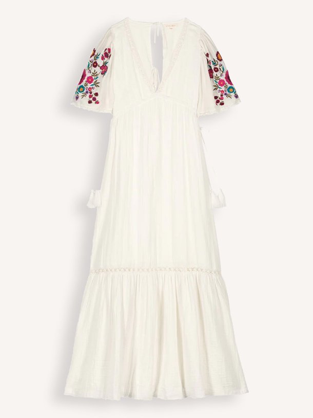 Ontdek de Balina organic cotton maxi jurk van Louise Misha in de kleur wit bij Orangebag. Op werkdagen voor 21:45 besteld, morgen in huis.