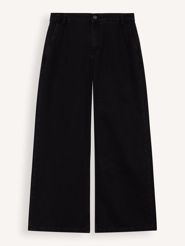 Ontdek de Azzi low waist wide leg non-stretch jeans van Sofie Schnoor in de kleur zwart bij Orangebag. Op werkdagen voor 21:45 besteld, morgen in huis.