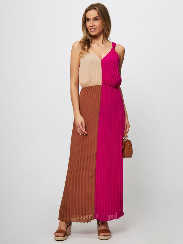 Ontdek de Ruelle geweven colorblocking plissé jurk van Dante 6 in de kleur fuchsia bij Orangebag. Op werkdagen voor 21:45 besteld, morgen in huis.