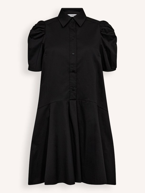 Ontdek de Poppy katoenmix jurk van Co'Couture in de kleur zwart bij Orangebag. Op werkdagen voor 21:45 besteld, morgen in huis.
