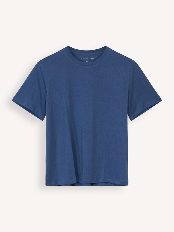 Majestic Filatures M296 Lyocellmix T-Shirt - Blauw Ontdek de M296 Lyocellmix T-shirt van Majestic Filatures in de kleur blauw bij Orangebag. Op werkdagen voor 21:45 besteld, morgen in huis.