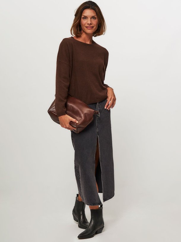 Rainbow square, vergulde halsketting