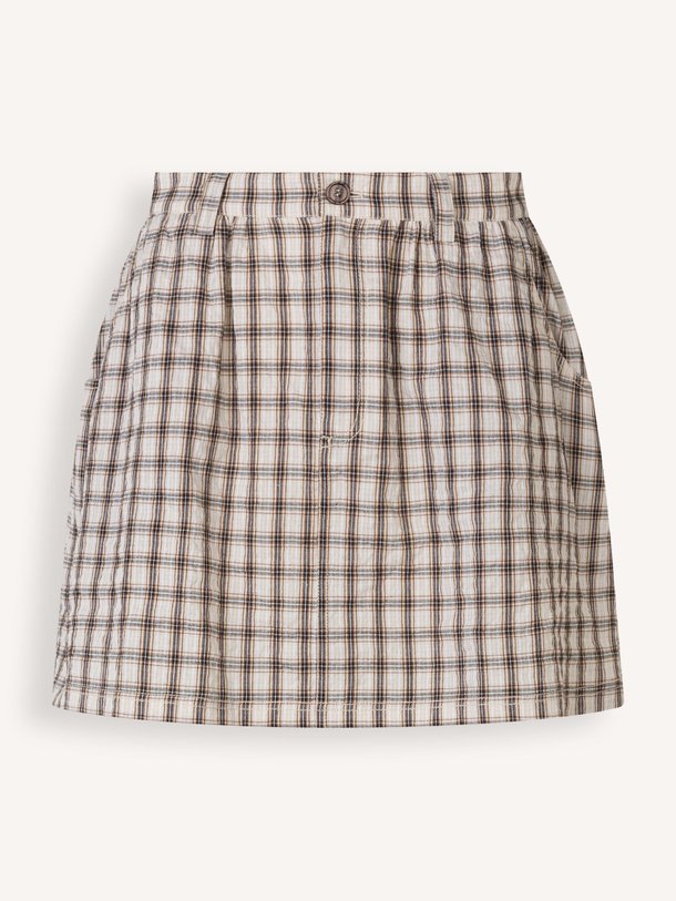 Baum und Pferdgarten Sheala organic cotton mix geruite rok - Crème Ontdek de Sheala organic cotton mix geruite rok van Baum und Pferdgarten in de kleur Crème bij Orangebag. Op werkdagen voor 21:45 besteld, morgen in huis.