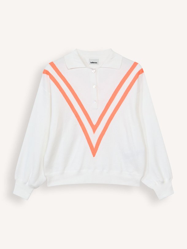 Ontdek de Angvel katoenmix polo trui van Bellerose in de kleur wit bij Orangebag. Op werkdagen voor 21:45 besteld, morgen in huis.