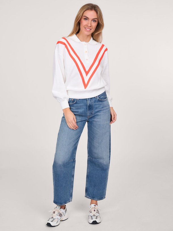 Ontdek de Angvel katoenmix polo trui van Bellerose in de kleur wit bij Orangebag. Op werkdagen voor 21:45 besteld, morgen in huis.