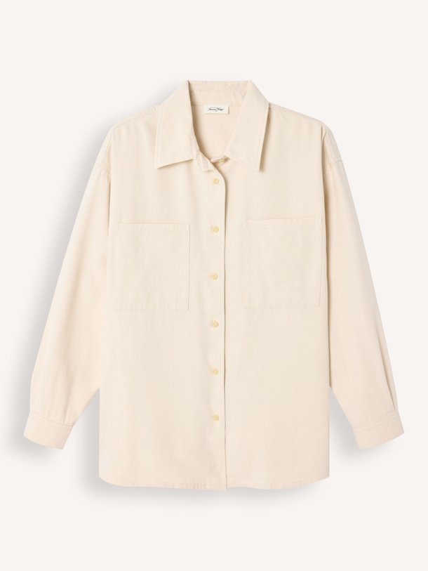 Ontdek de Lycaz katoenen overshirt van American Vintage in de kleur Ecru bij Orangebag. Op werkdagen voor 21:45 besteld, morgen in huis.
