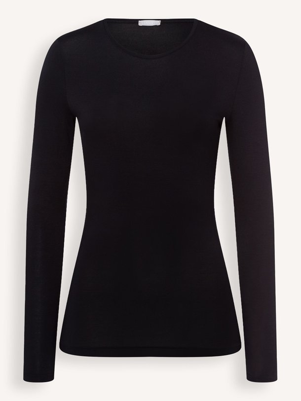 Hanro Soft Touch - Modalmix Longsleeve - Zwart Ontdek de Soft Touch Modalmix longsleeve van Hanro in de kleur zwart bij Orangebag. Op werkdagen voor 21:45 besteld, morgen in huis.
