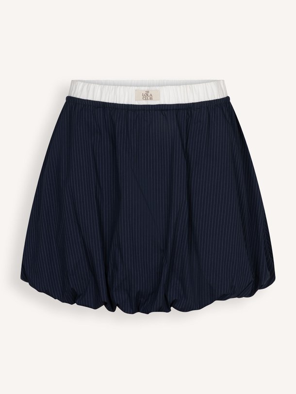Ontdek de Steph katoenmix gestreepte balloon rok van The Lola Club in de kleur Donkerblauw bij Orangebag. Op werkdagen voor 21:45 besteld, morgen in huis.