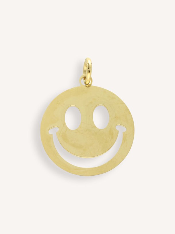 Ontdek de Smiley Big vergulde bedel van Bonnie Studios in de kleur Goudkleur bij Orangebag. Op werkdagen voor 21:45 besteld, morgen in huis.