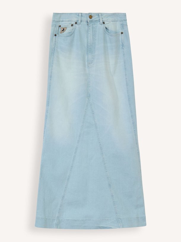 Ontdek de Onda denim maxi rok van Lois in de kleur lichtblauw bij Orangebag. Op werkdagen voor 21:45 besteld, morgen in huis.