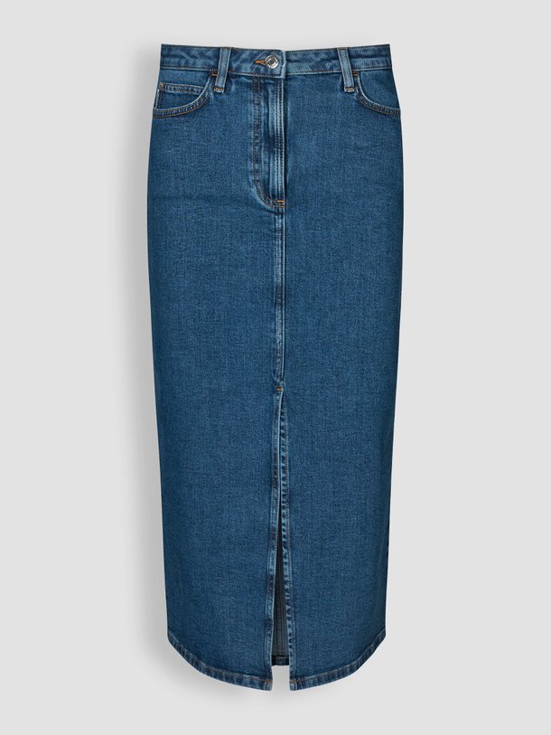 Ontdek de Ivanna denim midi rok van Modstrom in de kleur blauw bij Orangebag. Op werkdagen voor 21:45 besteld, morgen in huis.