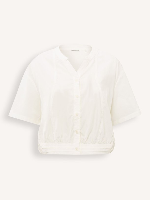 Ontdek de Katoenmix blouse van Yaya in de kleur off-white bij Orangebag. Op werkdagen voor 21:45 besteld, morgen in huis.