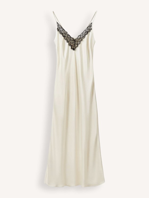 Ontdek de Bett geweven maxi jurk met kant van Sofie Schnoor in de kleur Off-white bij Orangebag. Op werkdagen voor 21:45 besteld, morgen in huis.