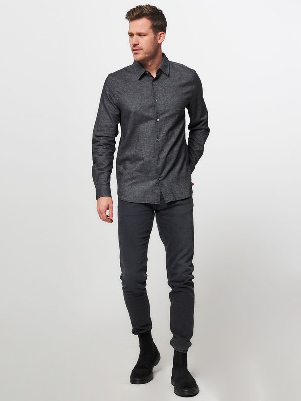 Ontdek de Katoenen gemêleerd overhemd van Closed in de kleur donkergrijs bij Orangebag. Op werkdagen voor 21:45 besteld, morgen in huis.