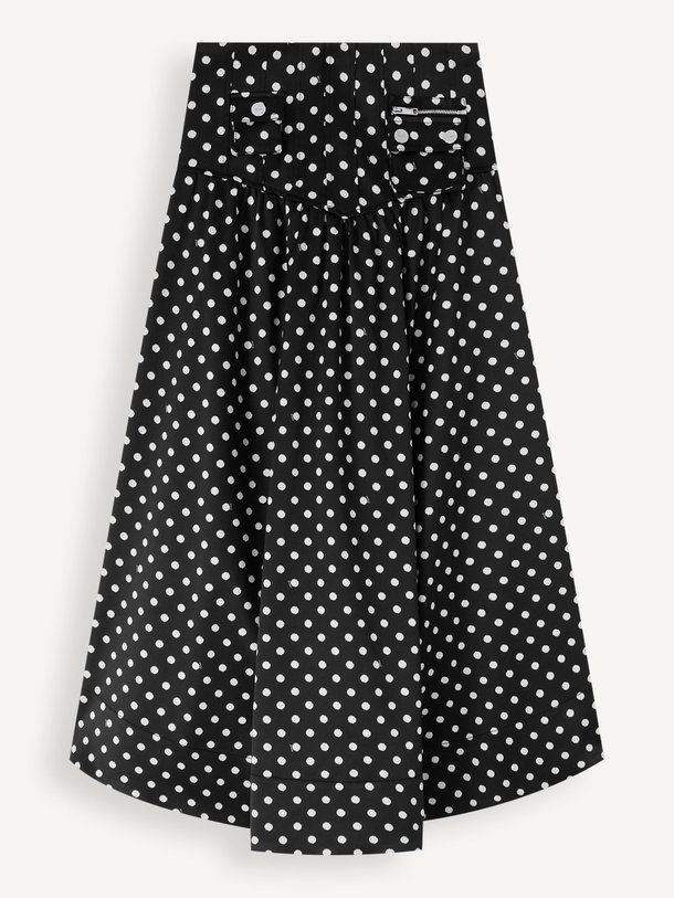 Ontdek de Geweven rok met stippen van Ganni in de kleur Zwart bij Orangebag. Op werkdagen voor 21:45 besteld, morgen in huis.