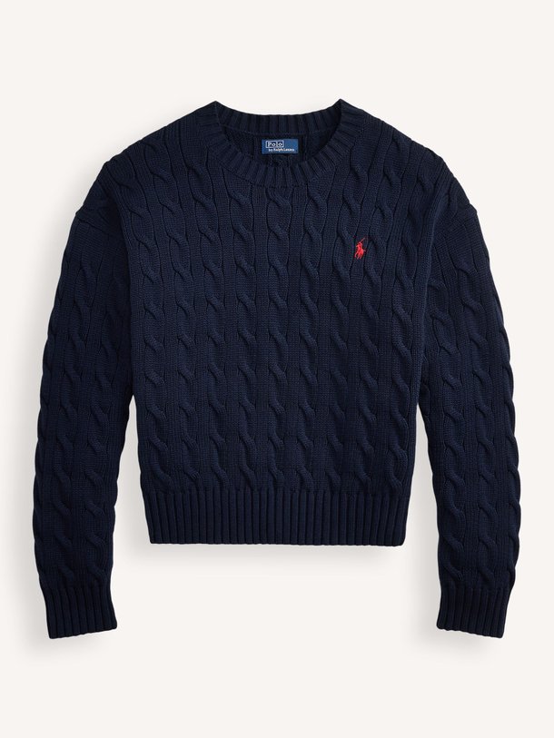 Ontdek de Katoenen kabel trui oversized fit van Ralph Lauren in de kleur Donkerblauw bij Orangebag. Op werkdagen voor 21:45 besteld, morgen in huis.