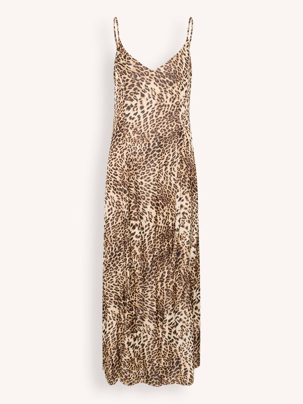 Ontdek de Leelo viscosemix maxi jurk met leopard print van Gestuz in de kleur bruin bij Orangebag. Op werkdagen voor 21:45 besteld, morgen in huis.