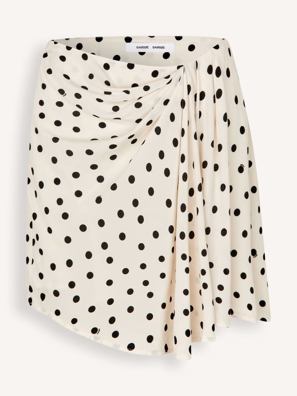 Ontdek de Saiben viscose rok met stippen van Samsoe Samsoe in de kleur Off-white bij Orangebag. Op werkdagen voor 21:45 besteld, morgen in huis.