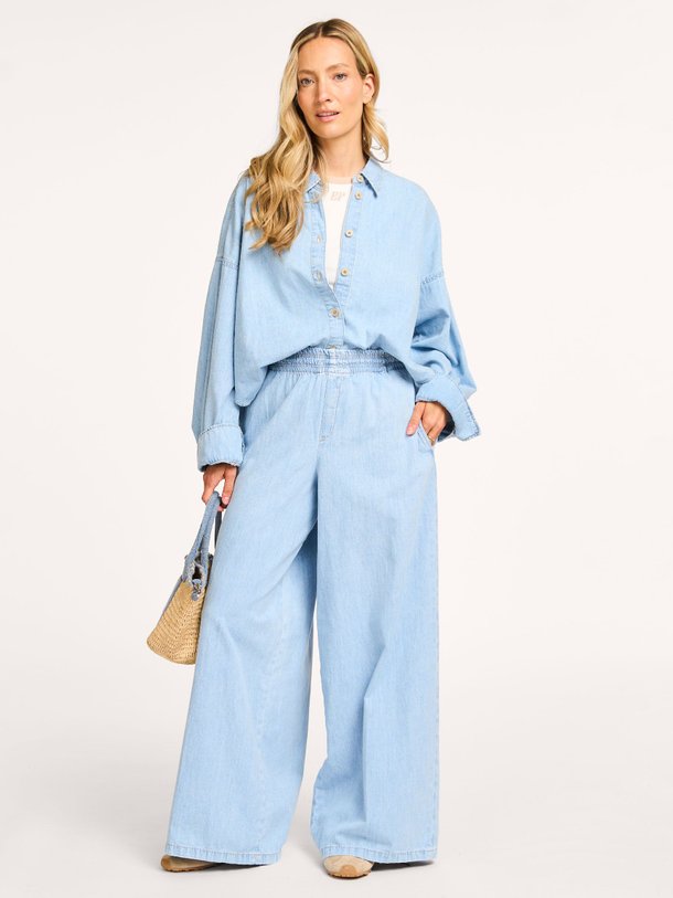 Ontdek de Ceiling, katoenmix palazzo van Drykorn bij Orangebag. Op werkdagen voor 21:45 besteld, morgen in huis.