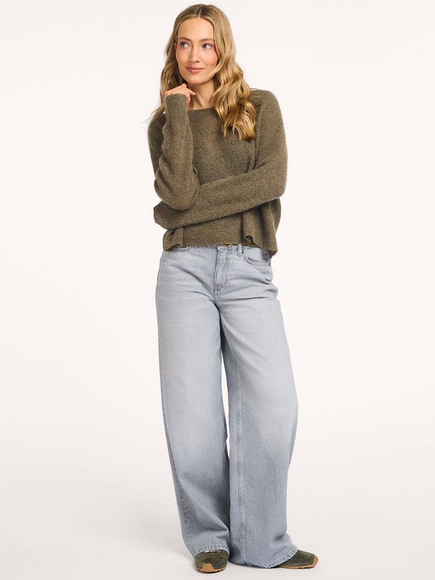 Ontdek de Flung high waist wide leg non-stretch jeans van Drykorn in de kleur Grijs bij Orangebag. Op werkdagen voor 21:45 besteld, morgen in huis.