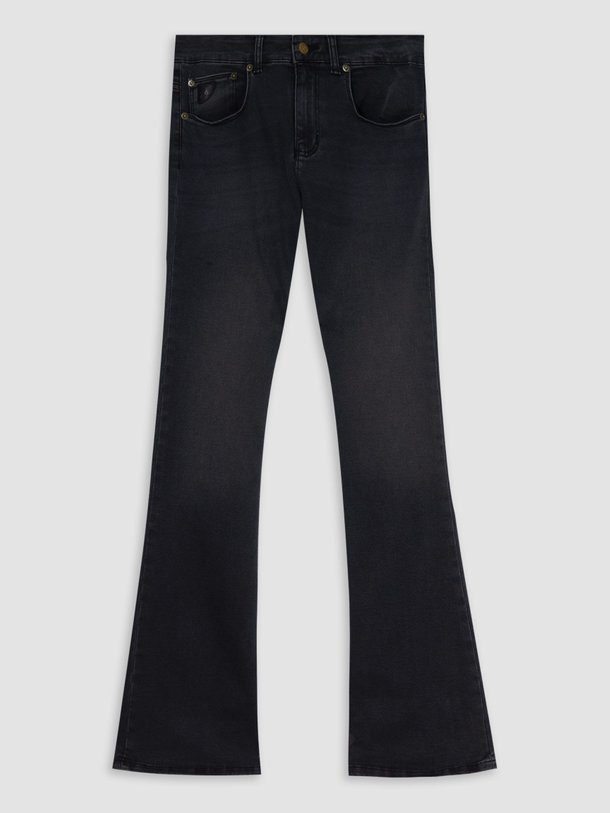 Ontdek de Melrose mid waist bootcut jeans van Lois in de kleur donkergrijs bij Orangebag. Op werkdagen voor 21:45 besteld, morgen in huis.