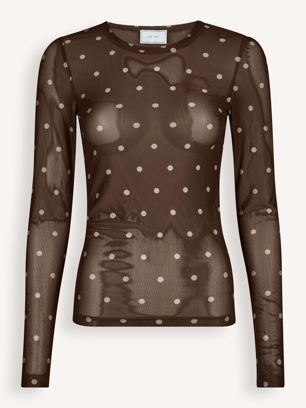 Ontdek de Ella geweven mesh top van Neo Noir in de kleur Bruin bij Orangebag. Op werkdagen voor 21:45 besteld, morgen in huis.