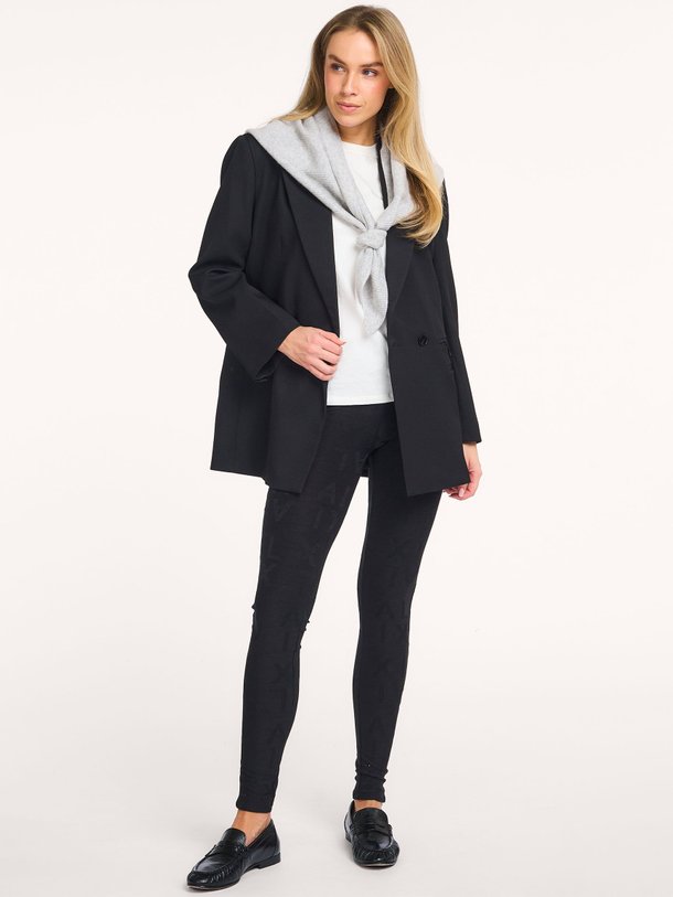 Ontdek de Jersey logo legging van Alix The Label in de kleur Zwart bij Orangebag. Op werkdagen voor 21:45 besteld, morgen in huis.