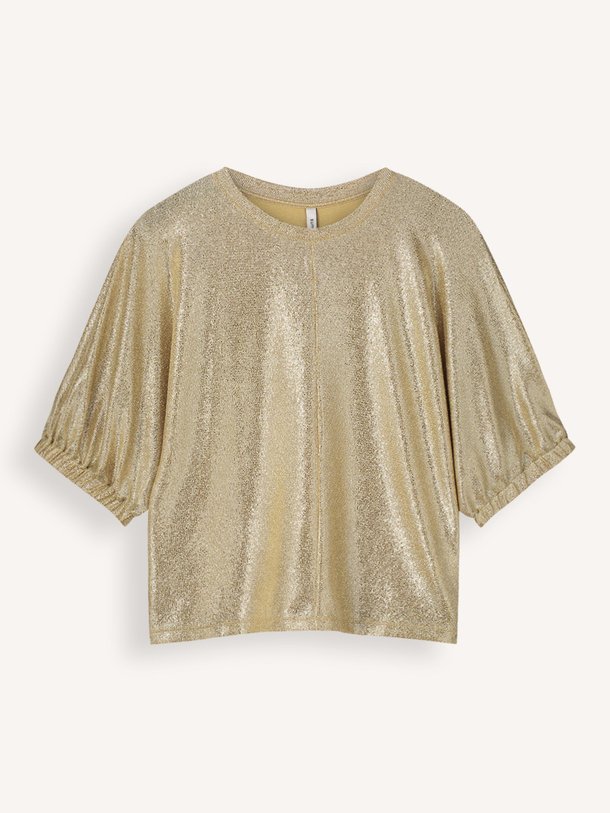 Ontdek de Elastische lurex top van Summum in de kleur goudkleur bij Orangebag. Op werkdagen voor 21:45 besteld, morgen in huis.
