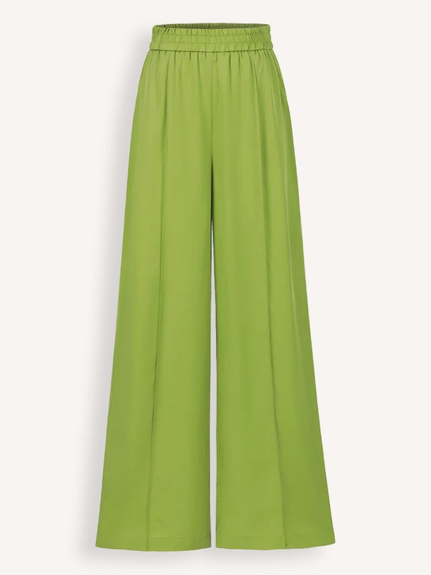 Ontdek de Palmina lyocell wide leg broek van Frnch in de kleur limegroen bij Orangebag. Op werkdagen voor 21:45 besteld, morgen in huis.