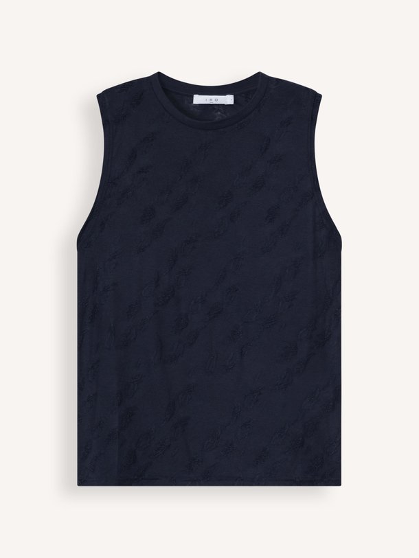 Ontdek de Horphee geweven top van Iro in de kleur Donkerblauw bij Orangebag. Op werkdagen voor 21:45 besteld, morgen in huis.