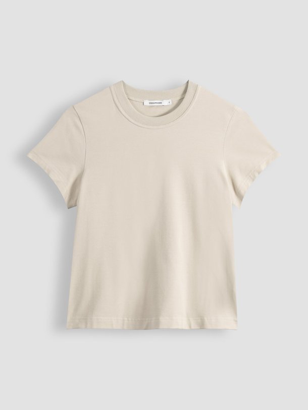 Ontdek de Lenu katoenmix T-shirt van Graumann in de kleur zand bij Orangebag. Op werkdagen voor 21:45 besteld, morgen in huis.