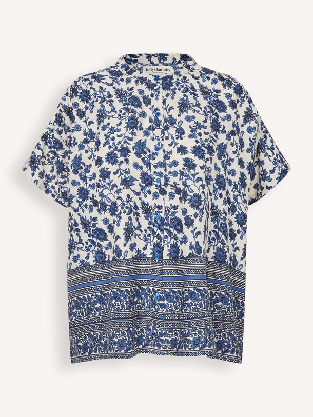 Ontdek de Mya eco vero viscose blouse met print van Lollys Laundry in de kleur Blauw bij Orangebag. Op werkdagen voor 21:45 besteld, morgen in huis.