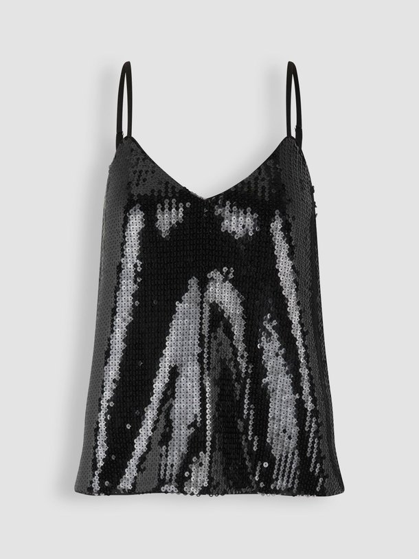 Ontdek de Sharon geweven pailletten top van Samsoe Samsoe in de kleur zwart bij Orangebag. Op werkdagen voor 21:45 besteld, morgen in huis.