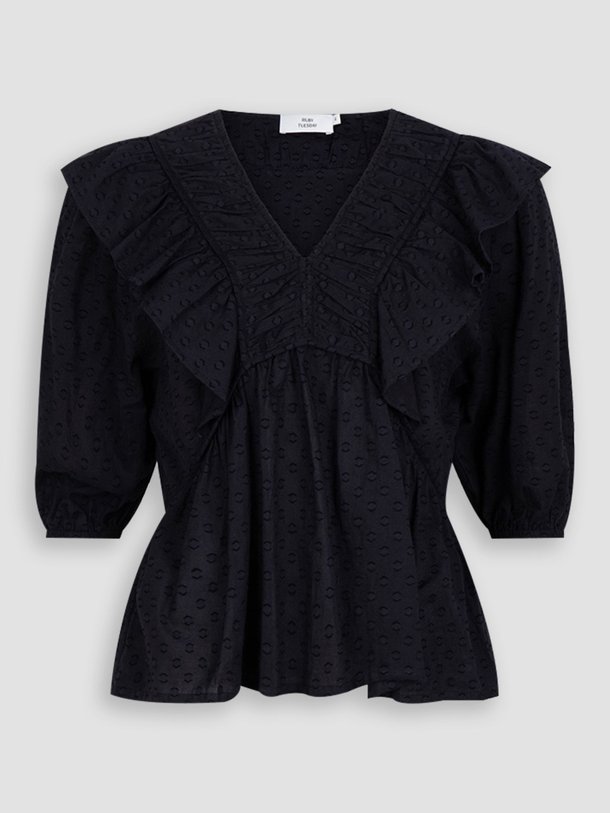 Ontdek de Igo katoenen top met dessin van Ruby Tuesday in de kleur antraciet bij Orangebag. Op werkdagen voor 21:45 besteld, morgen in huis.