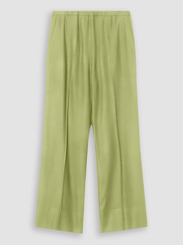 Ontdek de Lulu viscosemix glanzende palazzo van Graumann in de kleur groen bij Orangebag. Op werkdagen voor 21:45 besteld, morgen in huis.
