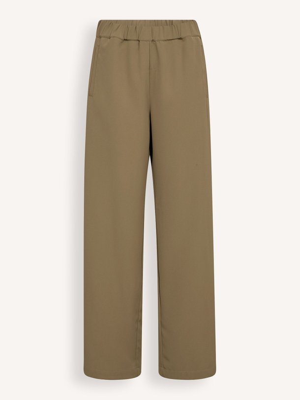 Ontdek de Amina geweven broek met bies van Co'Couture in de kleur Groen/bruin bij Orangebag. Op werkdagen voor 21:45 besteld, morgen in huis.