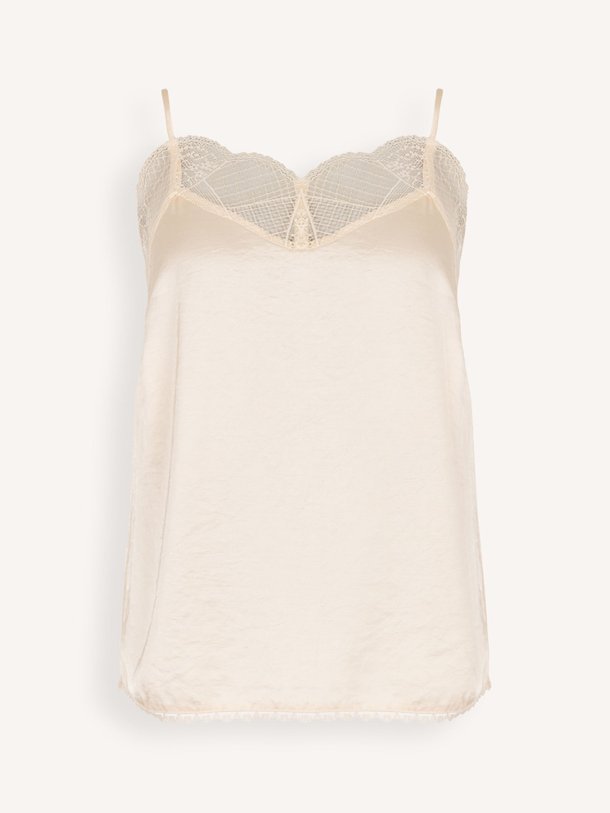 Ontdek de Tiva viscosemix top met kant van Freebird in de kleur Off-white bij Orangebag. Op werkdagen voor 21:45 besteld, morgen in huis.
