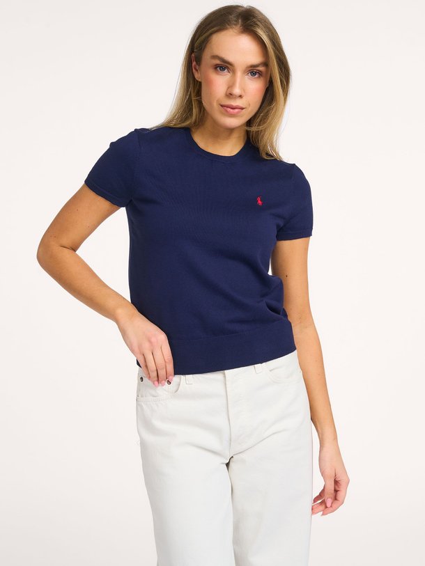 Ontdek de Katoenmix top van Ralph Lauren in de kleur Donkerblauw bij Orangebag. Op werkdagen voor 21:45 besteld, morgen in huis.