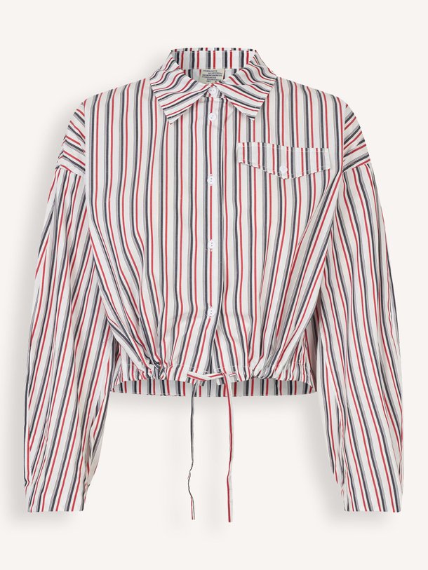 Ontdek de Bryce organic cotton gestreepte blouse van Baum und Pferdgarten in de kleur rood bij Orangebag. Op werkdagen voor 21:45 besteld, morgen in huis.