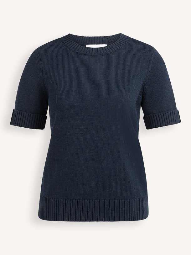 Ontdek de Katoenmix trui van Yaya in de kleur Donkerblauw bij Orangebag. Op werkdagen voor 21:45 besteld, morgen in huis.