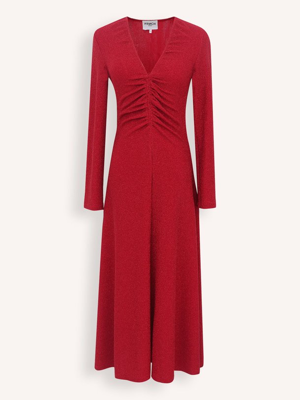 Ontdek de Maee elastische jurk met lurex van Frnch in de kleur rood bij Orangebag. Op werkdagen voor 21:45 besteld, morgen in huis.