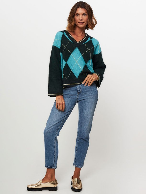 Ontdek de Dylh fijngebreide trui met dessin van Bellerose in de kleur donkergroen bij Orangebag. Op werkdagen voor 21:45 besteld, morgen in huis.