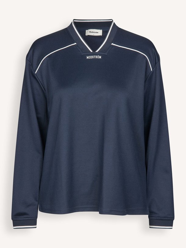 Ontdek de Utopia katoenmix longsleeve met logo van Modstrom in de kleur Donkerblauw bij Orangebag. Op werkdagen voor 21:45 besteld, morgen in huis.