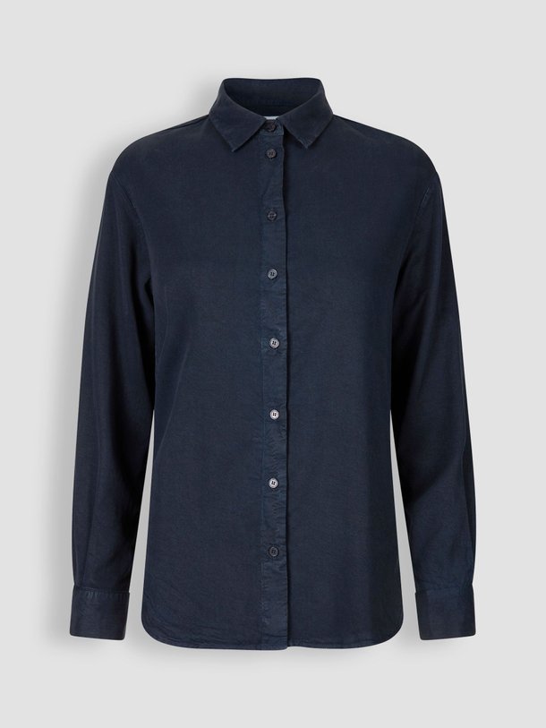 Ontdek de Madisoni lyocell blouse van Samsoe Samsoe in de kleur donkerblauw bij Orangebag. Op werkdagen voor 21:45 besteld, morgen in huis.